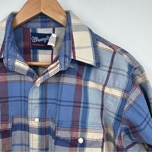 Wrangler Western Shirt 16 1/2x35 Small Vintage A0012